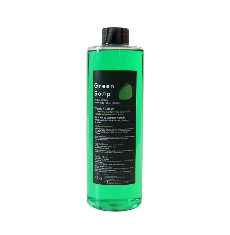 Tattoo green soap